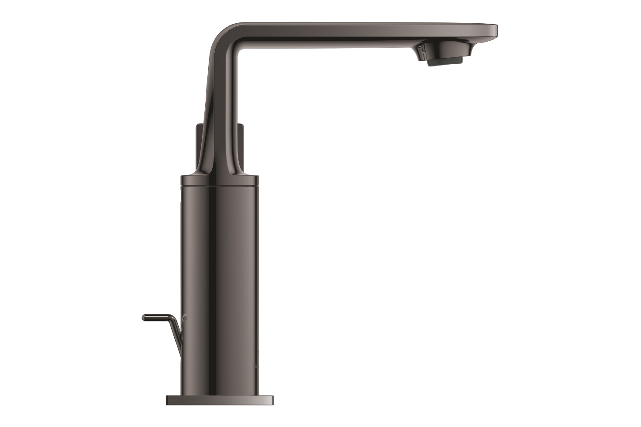 Смеситель для раковины GROHE Allure с донным клапаном, M-Size, темный графит глянец (32757A01)