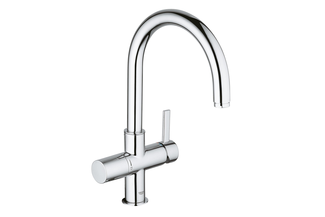 Смеситель для кухни GROHE Blue Pure с функцией фильтрации, без фильтра в комплекте, хром (33251000)