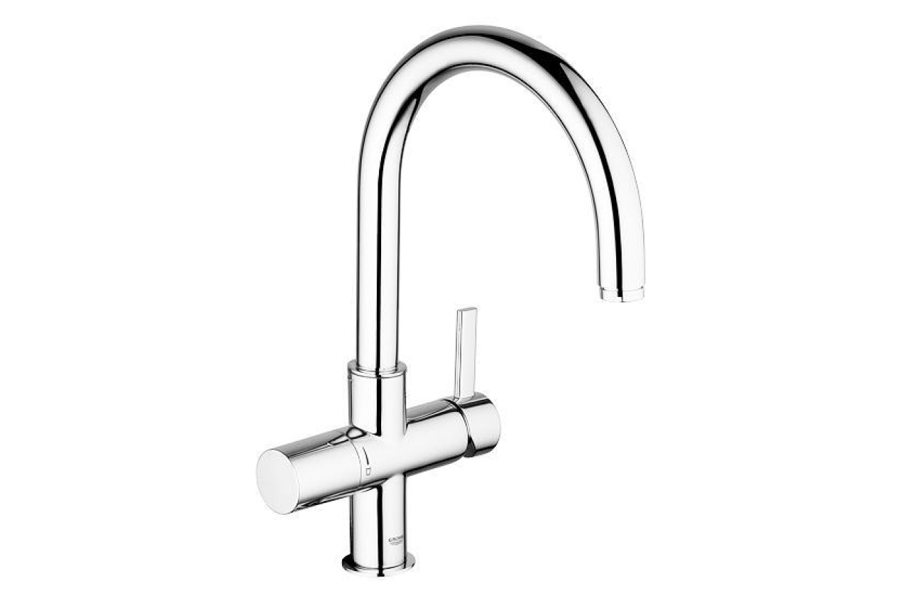 Смеситель для кухни GROHE Blue Pure с функцией фильтрации, без фильтра в комплекте, хром (33251000)