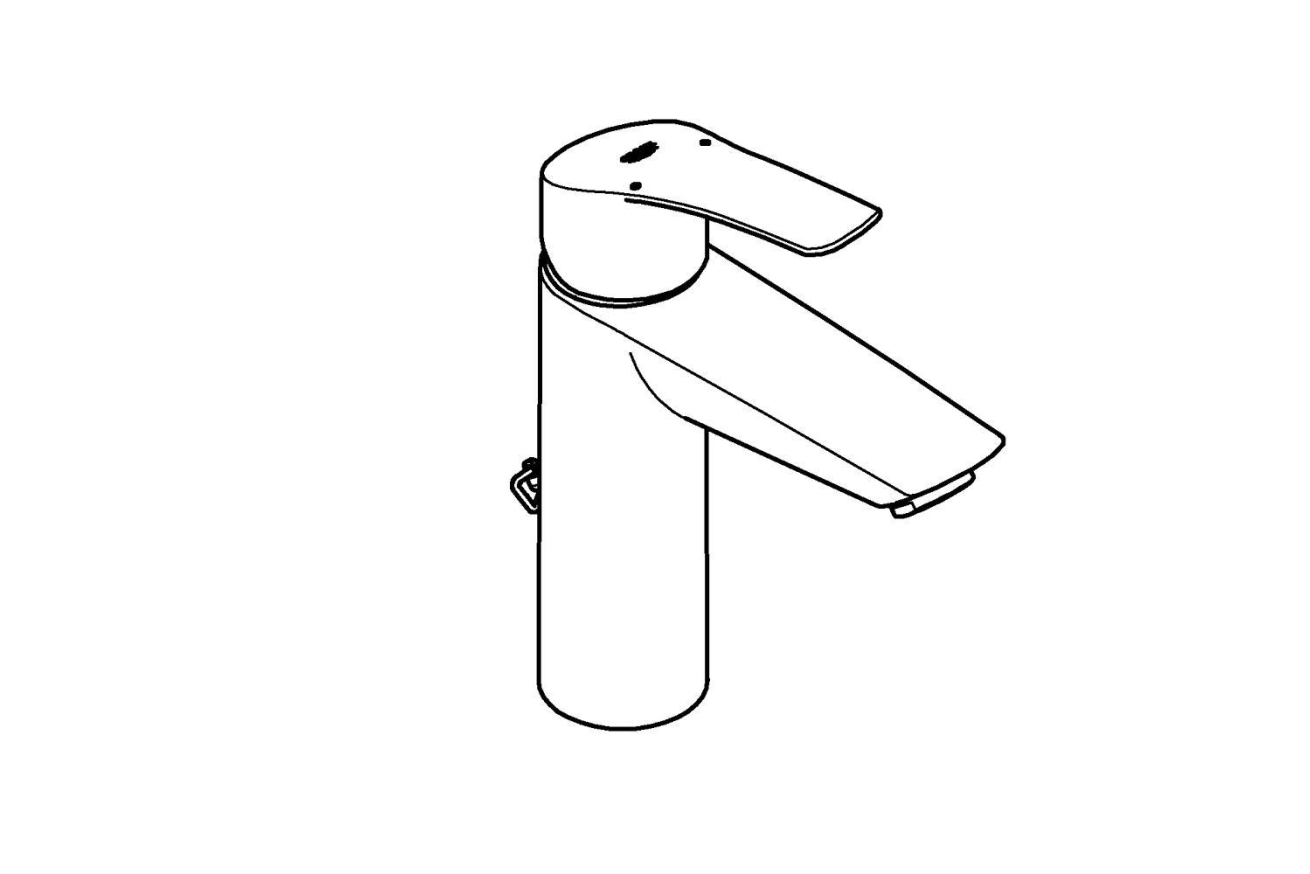 Смеситель для раковины GROHE Eurosmart с цепочкой, M-Size, хром (23323003)