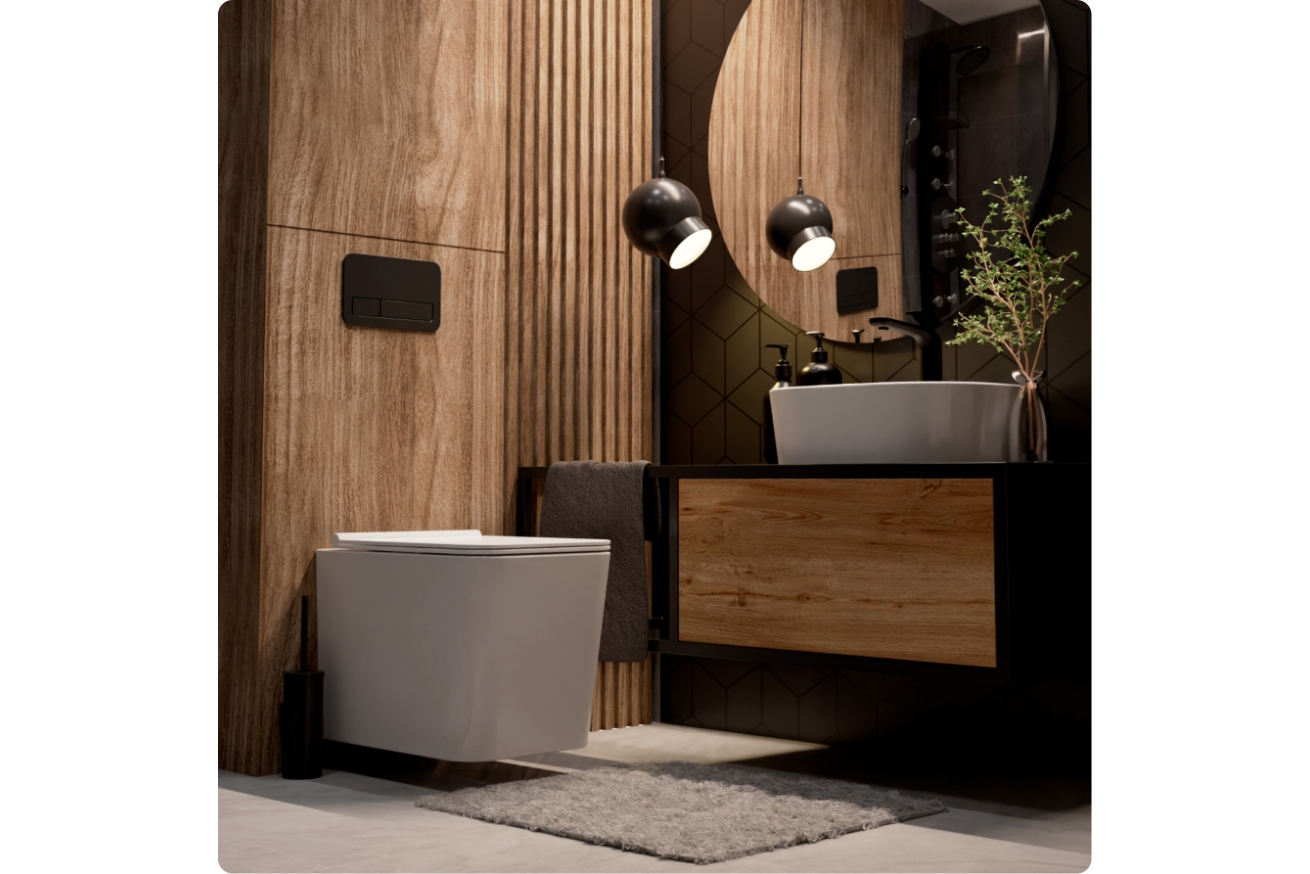 Комплект инсталляции GROHE Solido 38811KF0 с унитазом AQUAme AQM2003 и сиденьем с микролифтом (NW0299)
