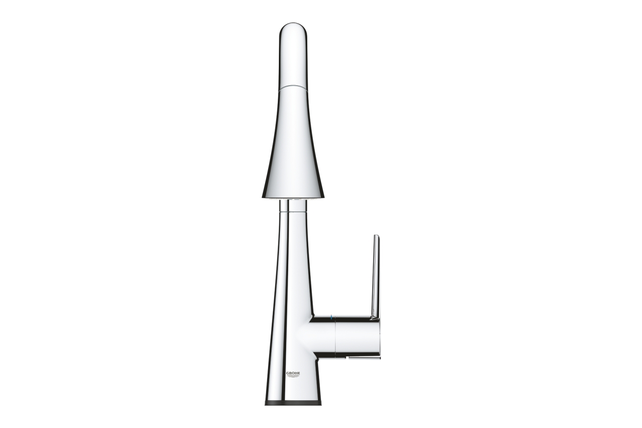Смеситель для кухни GROHE Zedra Touch сенсорный с вытяжным душем 3jet, хром (30219002)
