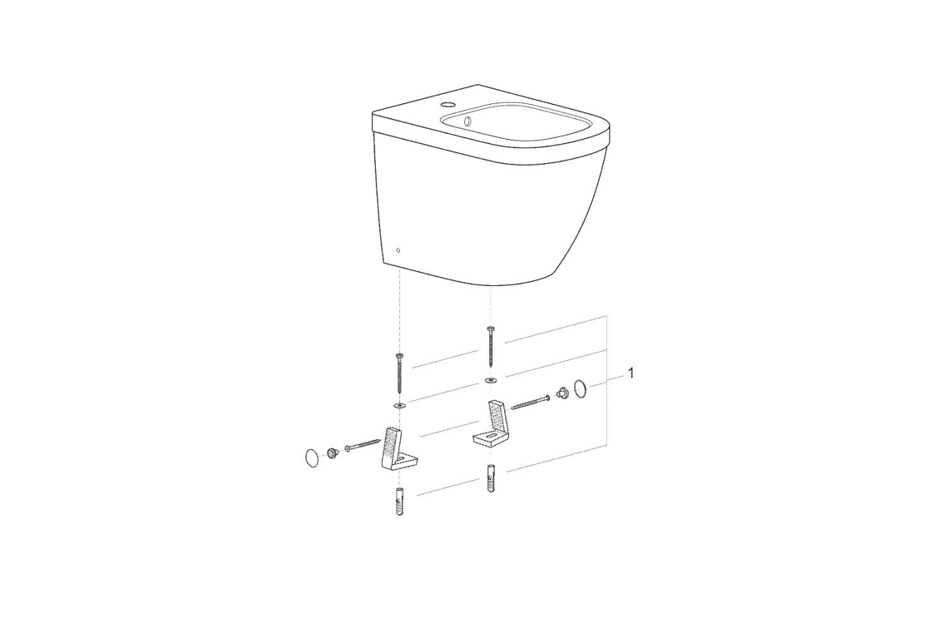 Биде напольное, GROHE Euro Ceramic, альпин-белый, (3934000H)