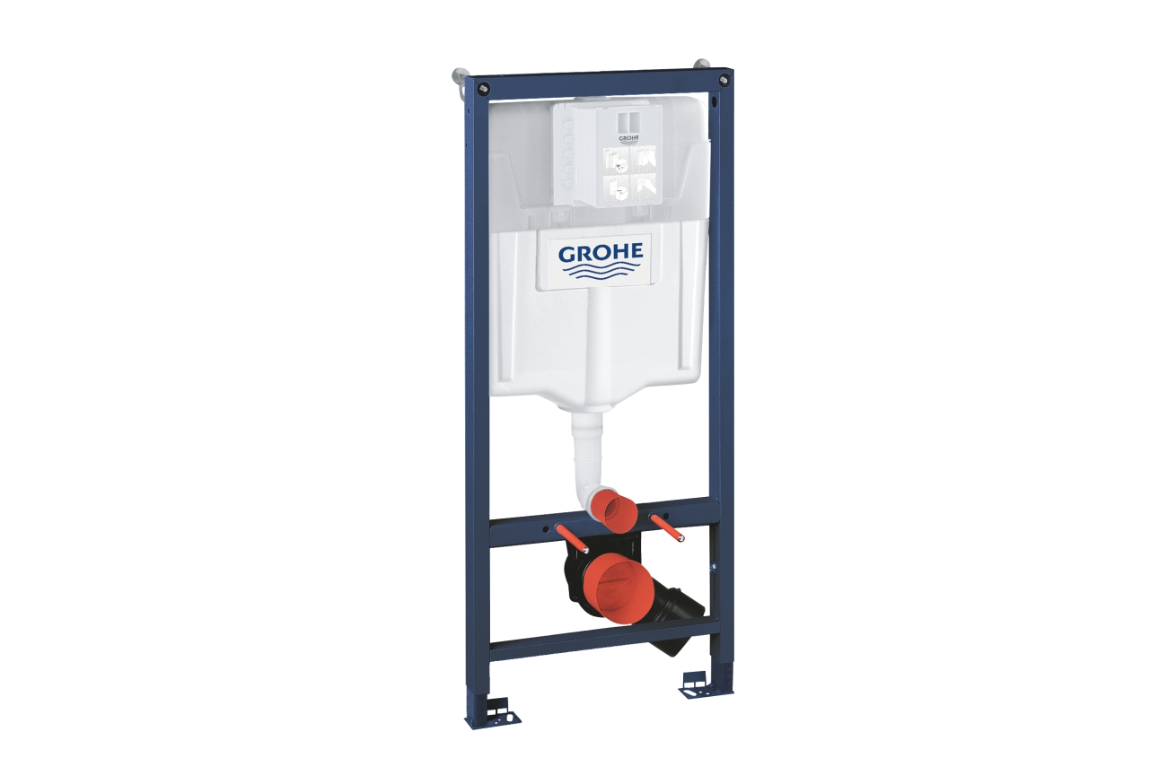Комплект 2-в-1 для подвесного унитаза GROHE Rapid SL: инсталляция, крепление к стене, ревизионный короб для малых панелей (39750001)