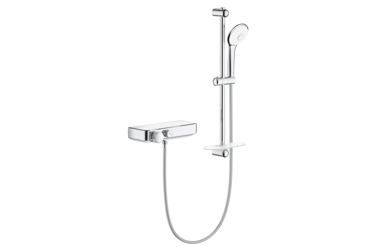 Термостат для душа GROHE Grohtherm SmartControl с душевым гарнитуром, хром (34720000)