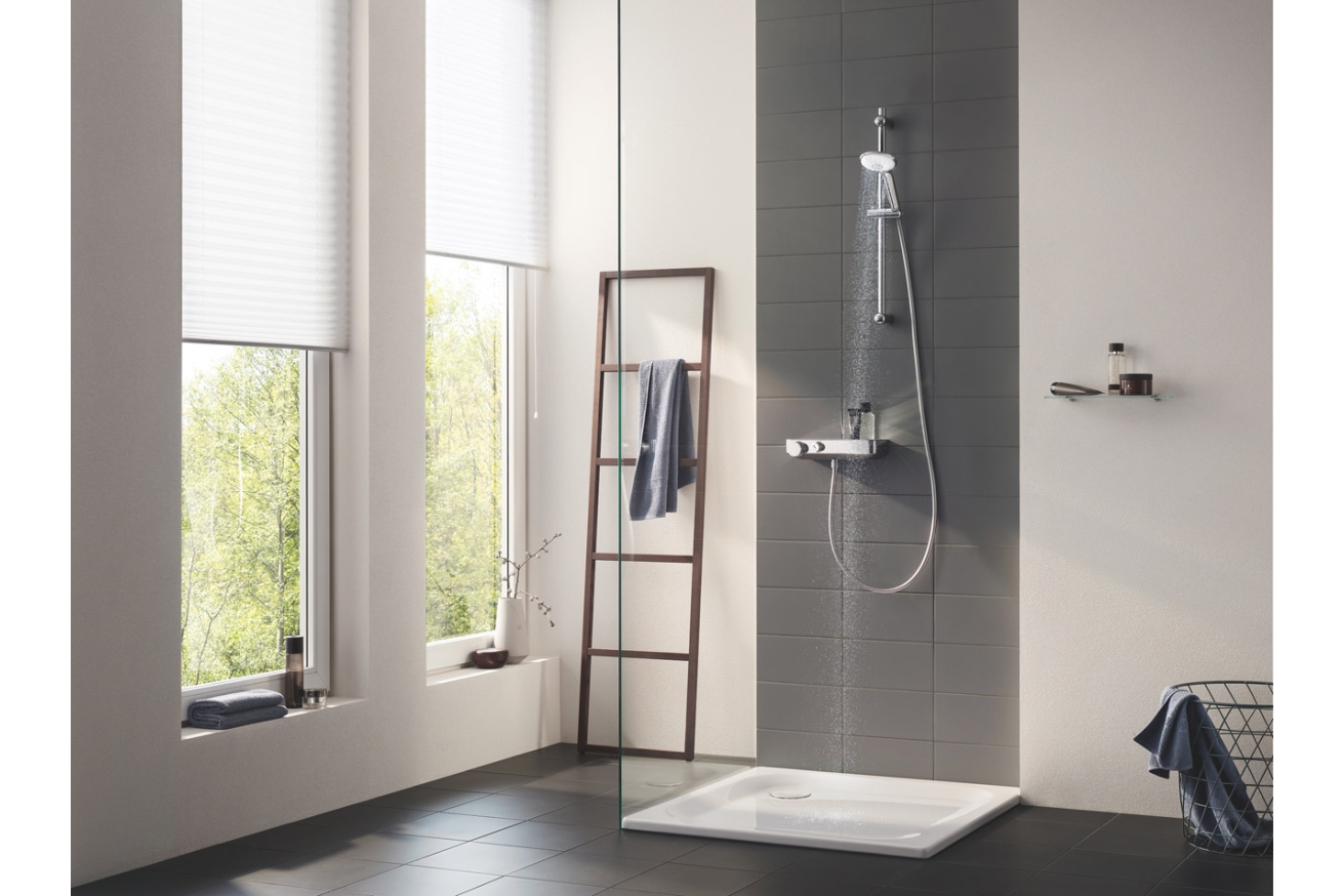 Термостат для душа GROHE Grohtherm SmartControl с душевым гарнитуром, хром (34720000)