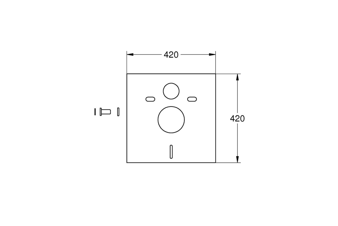 Комплект инсталляции GROHE Solido 38811KF0 с унитазом Aqueduto OVO OVO0140 и сиденьем с микролифтом (NW0231)