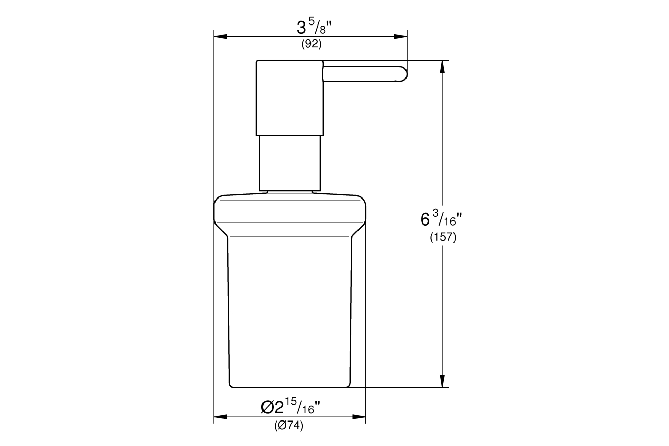 Дозатор жидкого мыла GROHE Essentials, тёплый закат глянец (40394DA1)