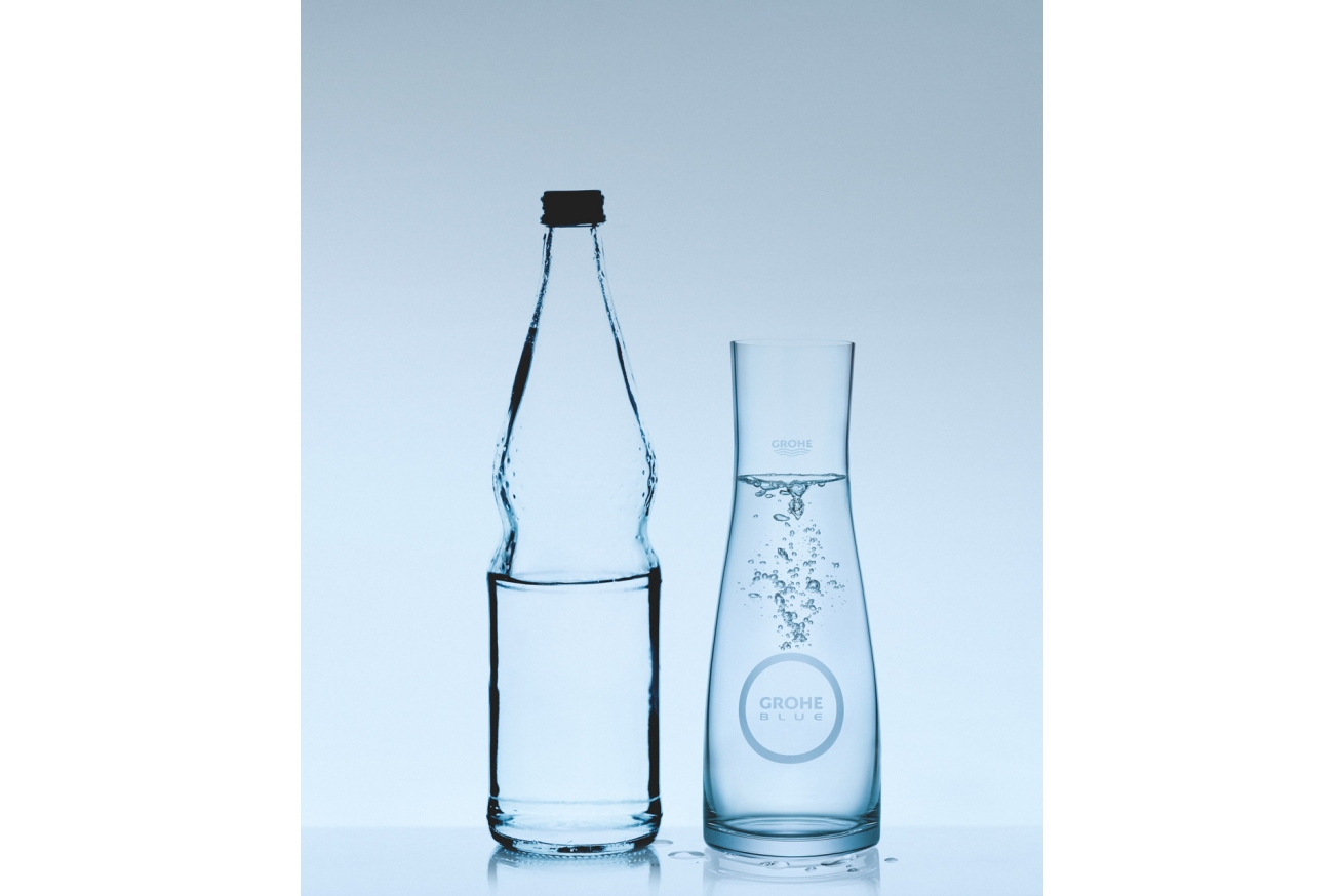 Стеклянный графин GROHE Blue с крышкой (40405001)