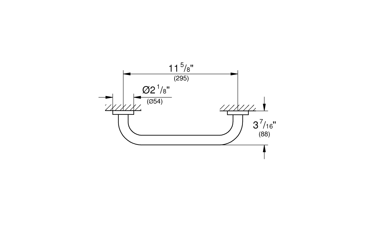 Ручка для ванной GROHE Essentials, теплый закат глянец (40421DA1)