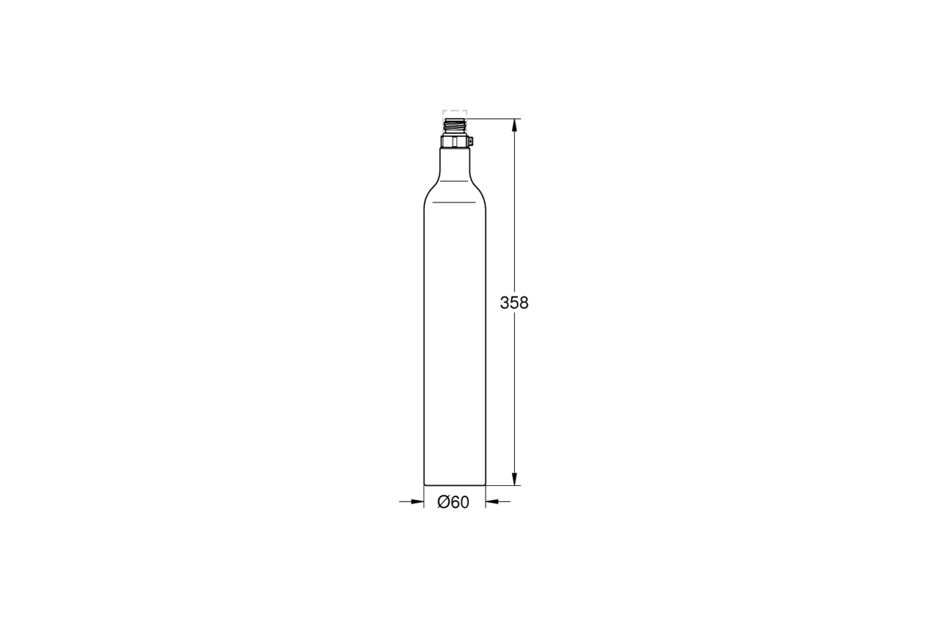 Комплект баллонов с углекислым газом, GROHE Blue, 425 г., 4 шт., (40422000)