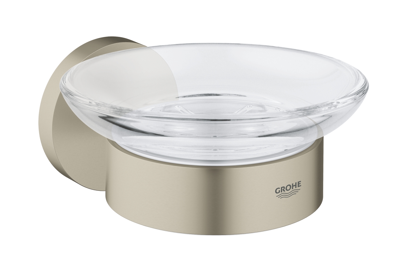 Мыльница GROHE Essentials с держателем, никель матовый (40444EN1)