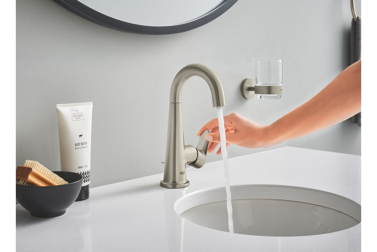 Стакан с держателем GROHE Essentials, никель матовый (40447EN1)