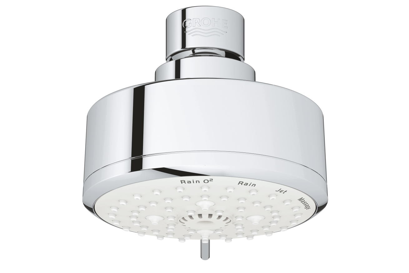 Верхний душ GROHE Tempesta Cosmopolitan 100, 8,5 л/мин, 4 режима, хром (27591001)