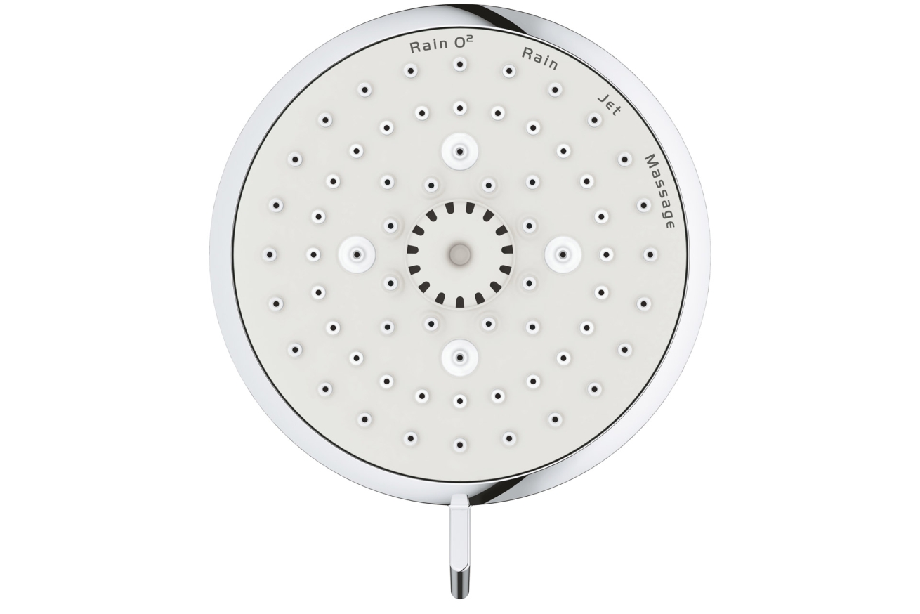 Верхний душ GROHE Tempesta Cosmopolitan 100, 8,5 л/мин, 4 режима, хром (27591001)