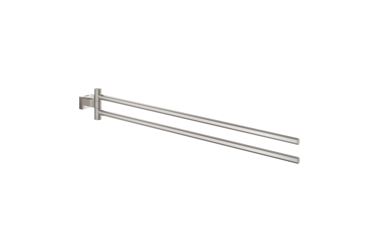 Держатель для полотенца GROHE Essentials Cube двойной, поворотный, суперсталь (40624DC1)