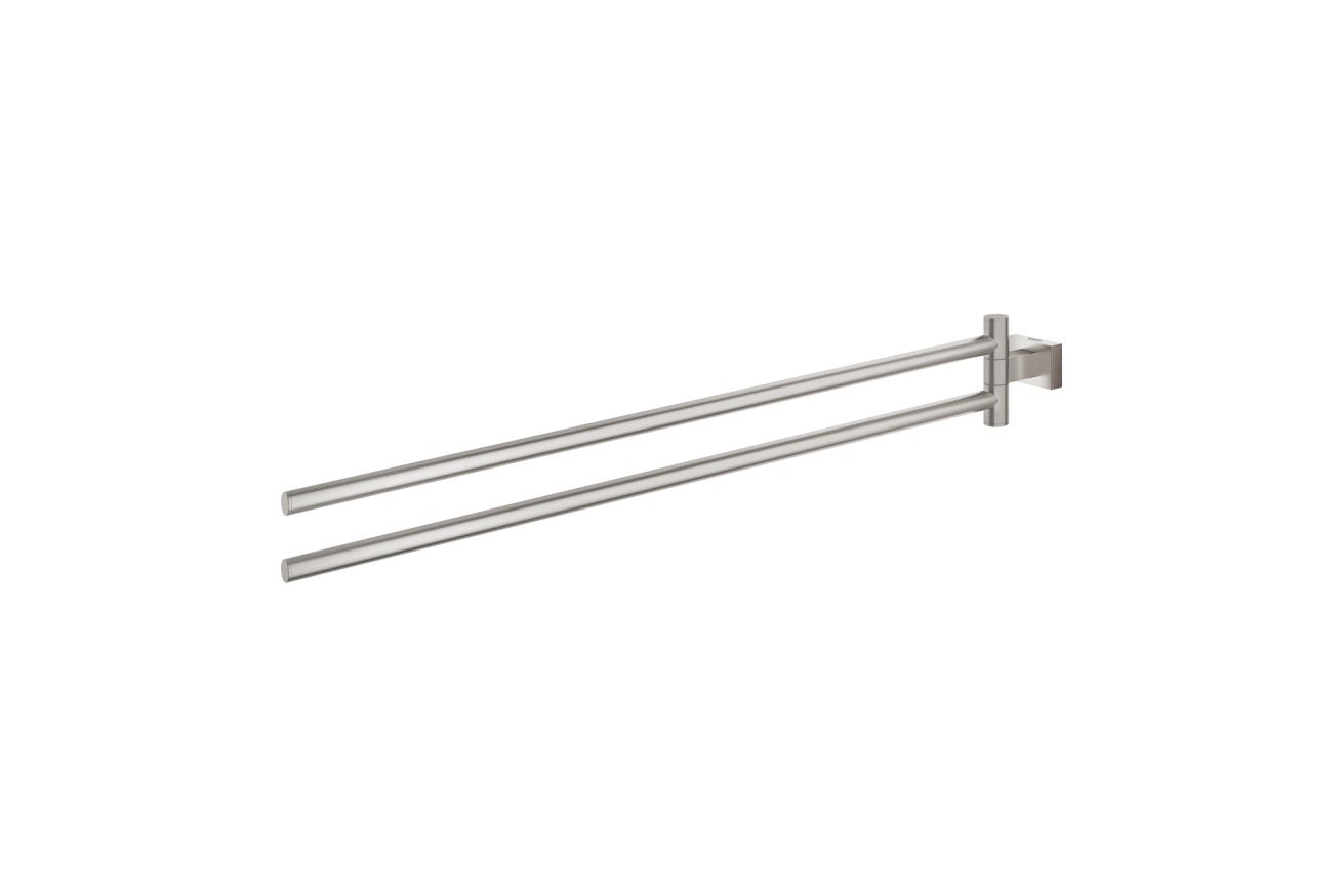 Держатель для полотенца GROHE Essentials Cube двойной, поворотный, суперсталь (40624DC1)
