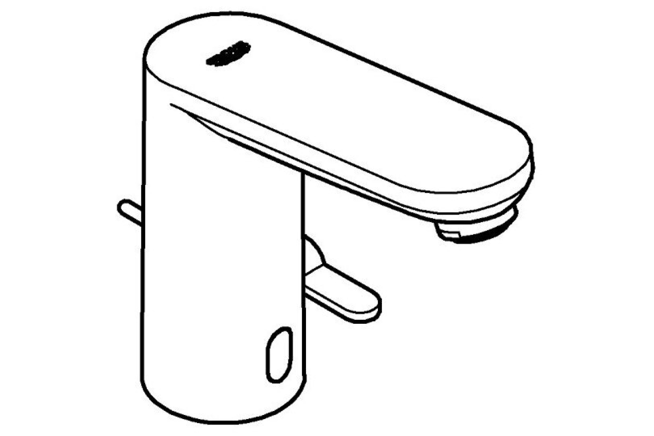 Смеситель для раковины GROHE Eurosmart Cosmopolitan E инфракрасный, хром (36331001)