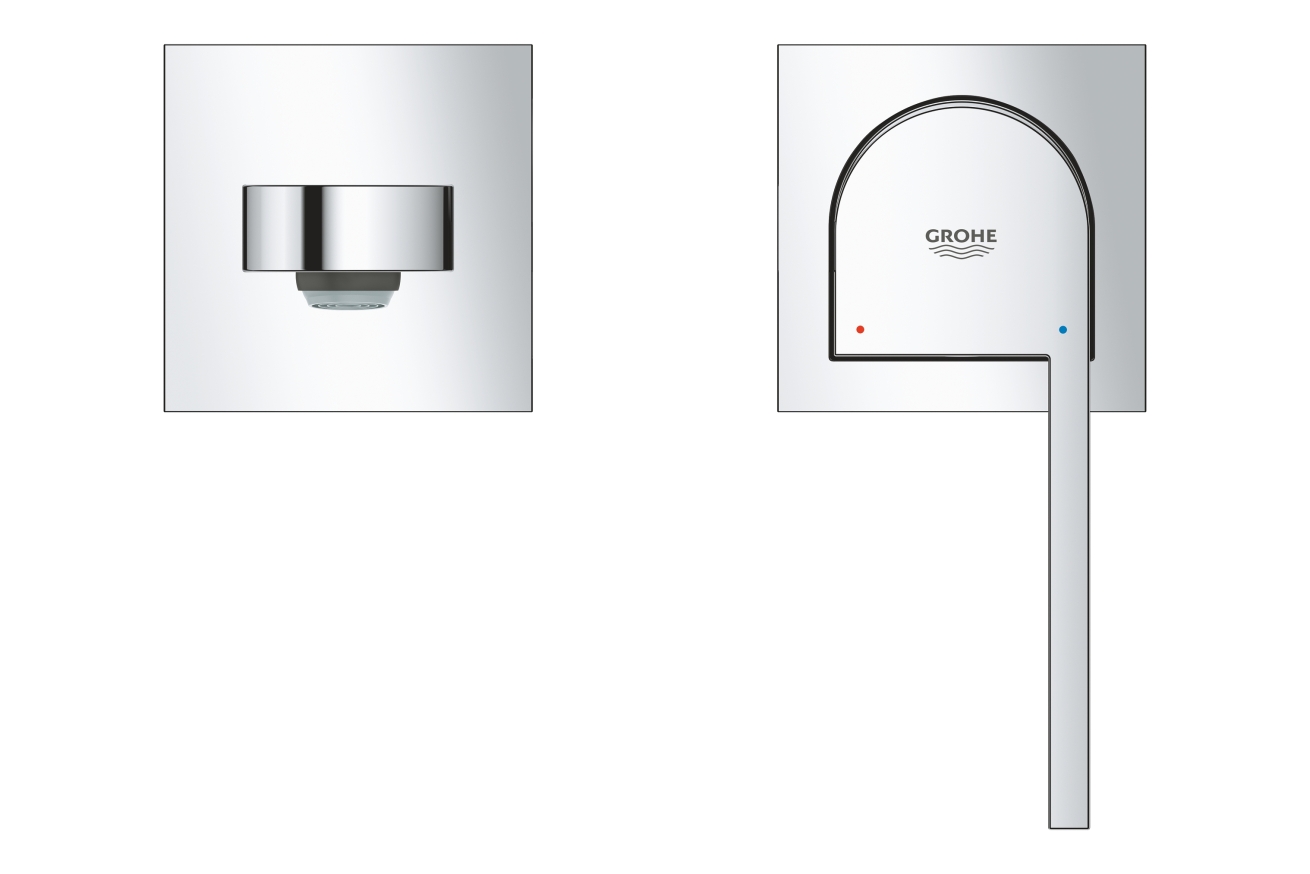 Внешняя часть смесителя для раковины GROHE Plus, M-Size, хром (29303003)