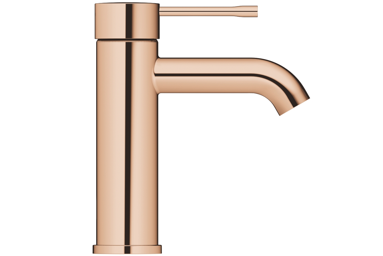 Смеситель для раковины GROHE Essence с донным клапаном, S-size, теплый закат глянец (24171DA1)