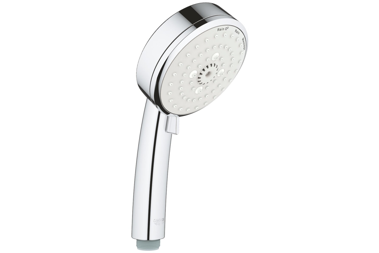 Душевой гарнитур GROHE Tempesta Cosmopolitan 100, 3 режима струи, душевая штанга 600 мм, 9,5 л/мин, хром (27786002)