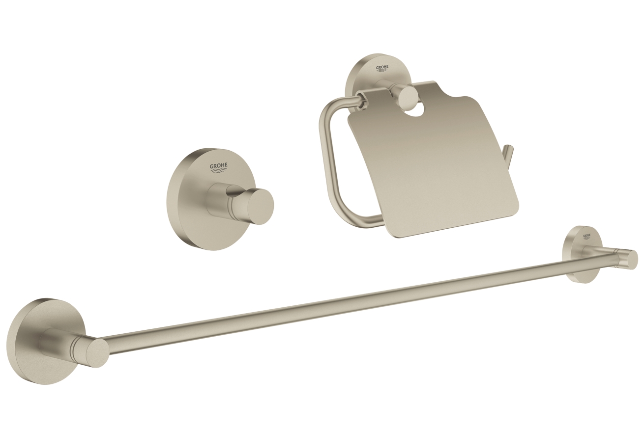 Набор аксессуаров GROHE Essentials (3 предмета), никель матовый (40775EN1)