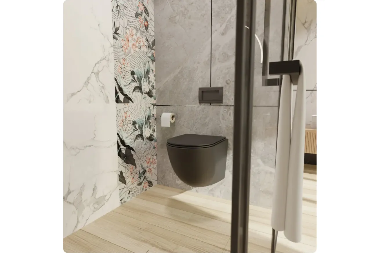 Комплект инсталляции GROHE Rapid SL 38772SH0 с унитазом AQUAme AQM2002MB и сиденьем с микролифтом (NW0284)