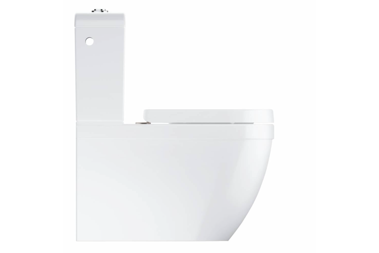 Унитаз напольный с бачком и сиденьем с микролифтом GROHE Euro Ceramic, альпин-белый (3946200H)