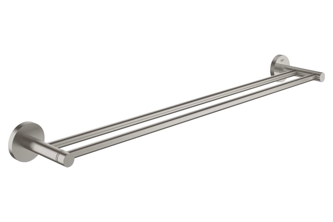 Держатель для полотенца GROHE Essentials 600 мм, двойной, суперсталь (40802DC1)