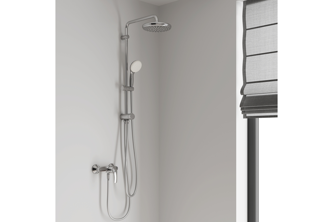Душевая система GROHE Tempesta System 210 с переключателем потоков, хром (26381001)
