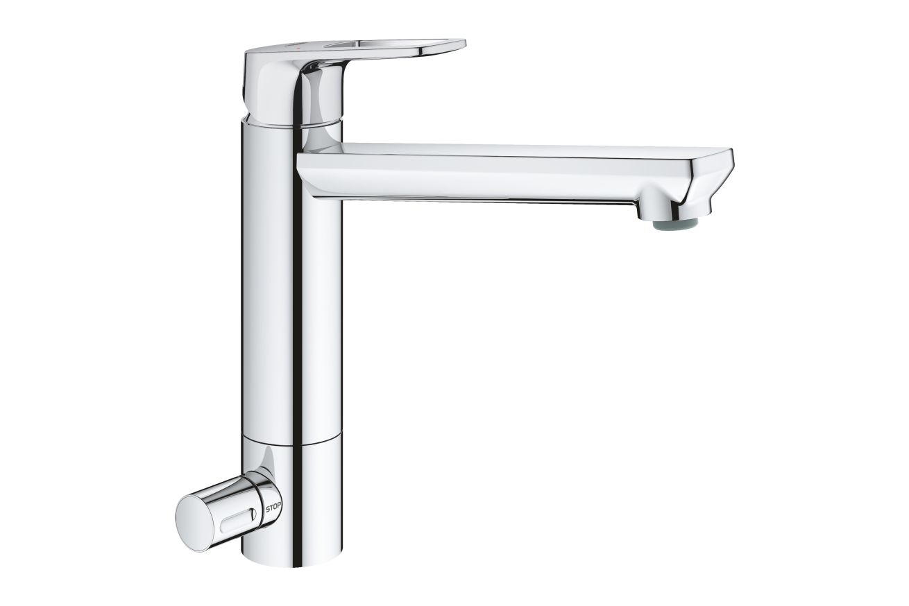 Смеситель для кухни GROHE BauLoop с запорным вентилем, хром (31713000)