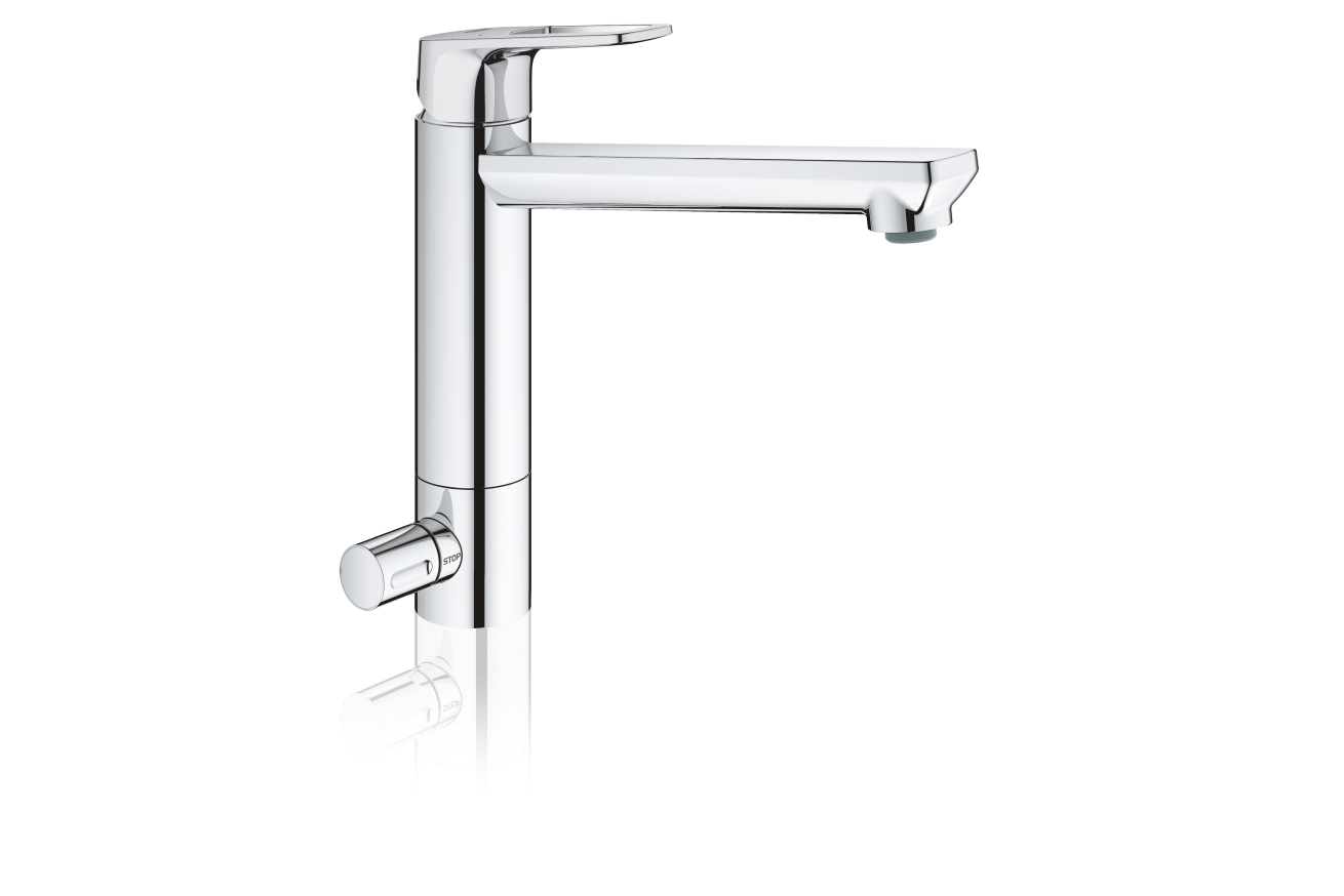 Смеситель для кухни GROHE BauLoop с запорным вентилем, хром (31713000)