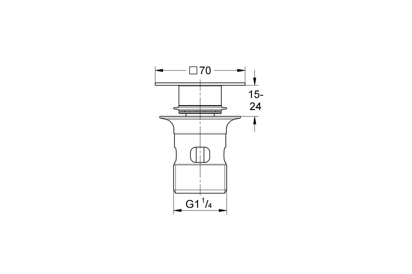 Сливной нажимной гарнитур GROHE, хром (40565000)