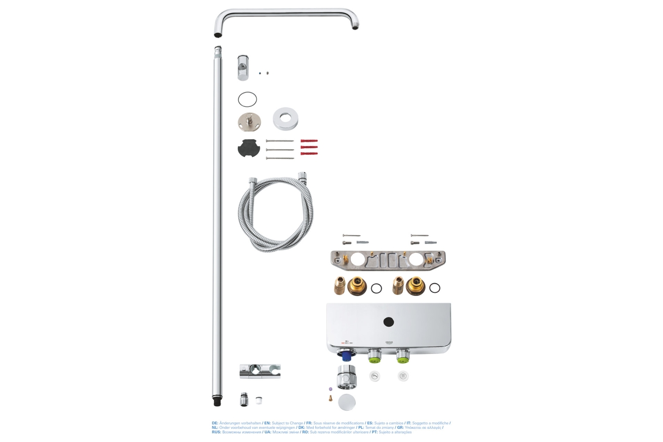 Душевая система GROHE Euphoria SmartControl System Mono с термостатом для душа, хром (26511000)