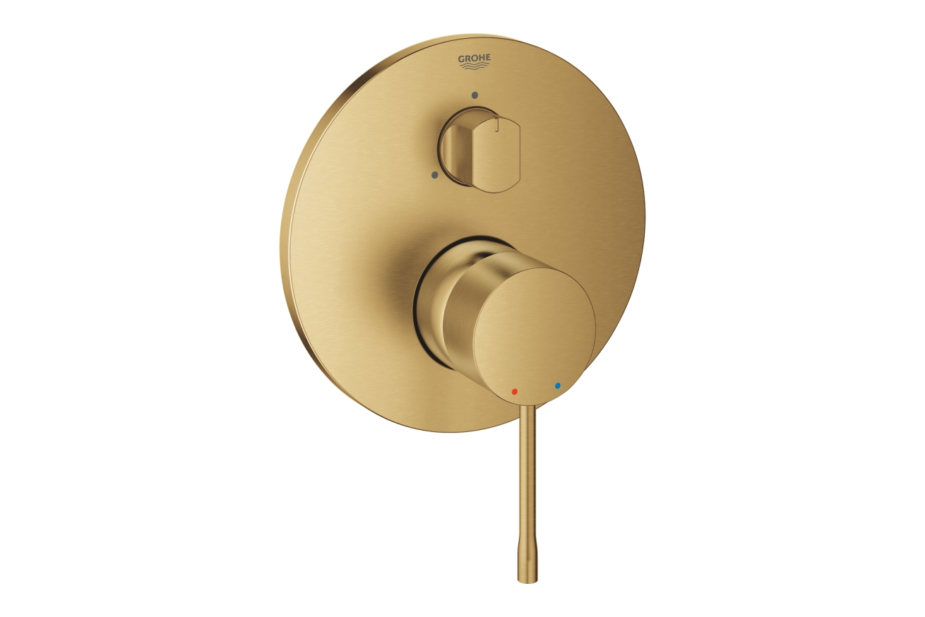 Внешняя часть смесителя для ванны GROHE Essence с переключателем на 3 положения, холодный рассвет, матовый (24092GN1)