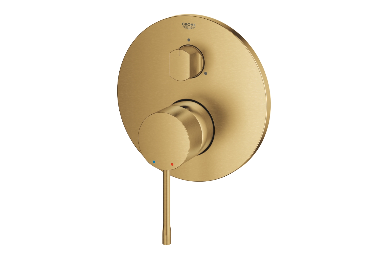 Внешняя часть смесителя для ванны GROHE Essence с переключателем на 3 положения, холодный рассвет, матовый (24092GN1)