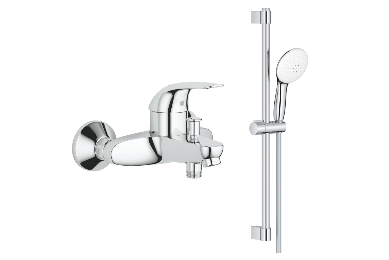 Смеситель для ванны GROHE Tempesta с душевым гарнитуром, хром (NB0060)