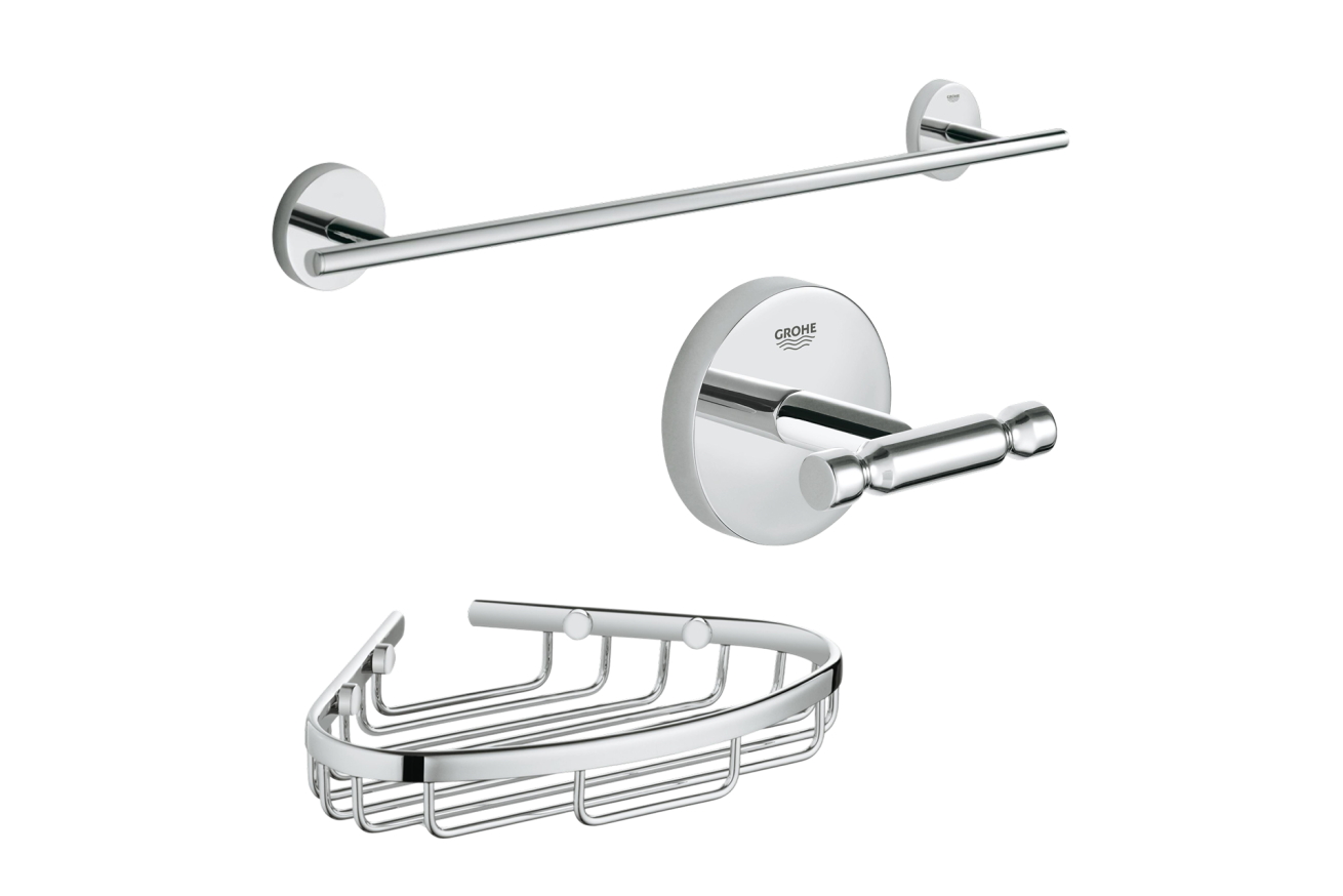 Набор аксессуаров GROHE BauCosmopolitan, хром (NA0009)