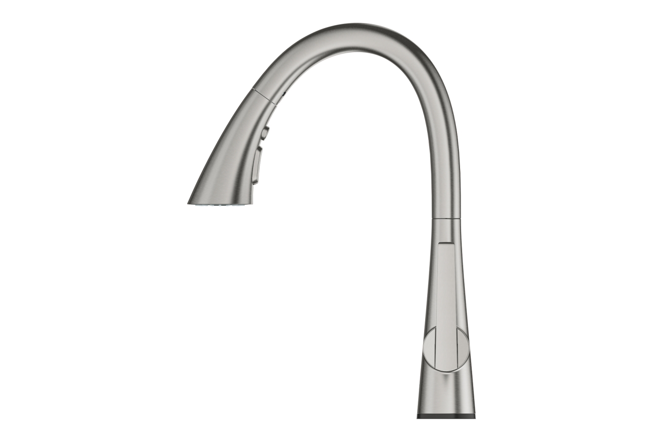 Смеситель для кухни GROHE Zedra Touch сенсорный с вытяжным душем 3jet, суперсталь (30219DC2)