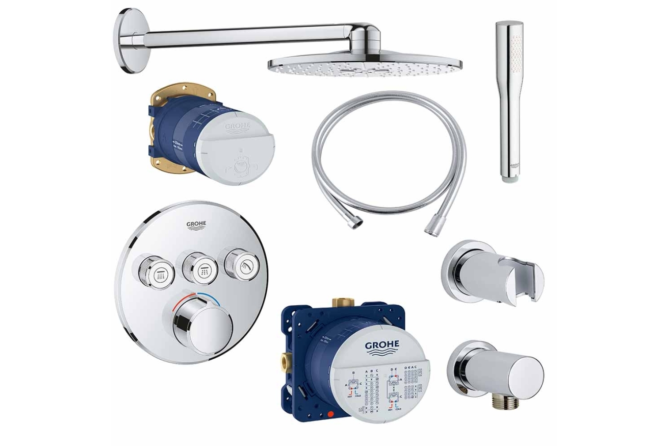 Готовый комплект для душа GROHE Grohtherm SmartControl (NSB0136)