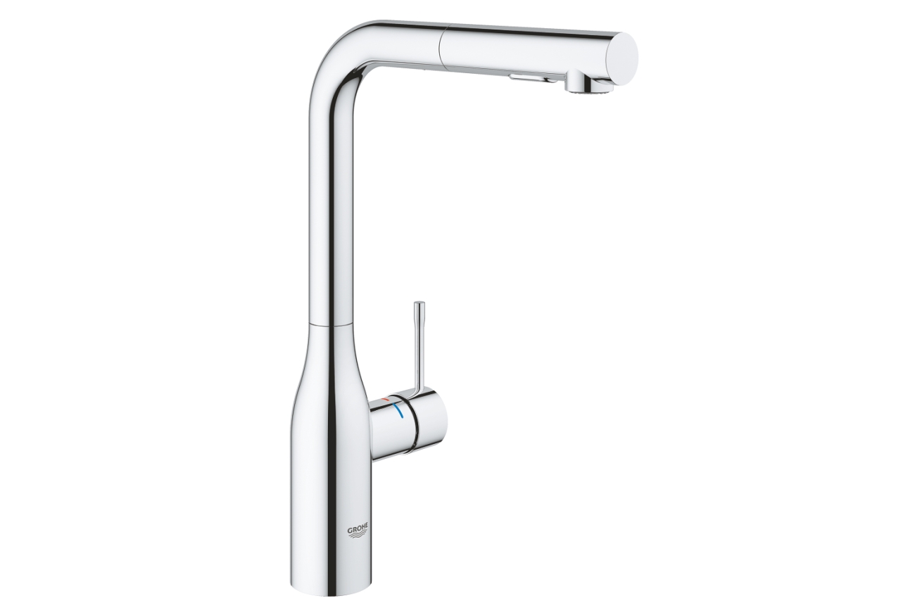 Смеситель для кухни GROHE Essence с вытяжным изливом 2jet, хром (30504000)