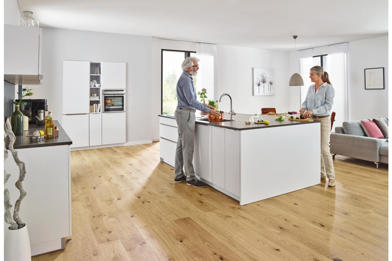 Смеситель для кухонной мойки GROHE Blue Home с системой фильтрации, охлаждения и газирования воды, суперсталь (31455DC0)
