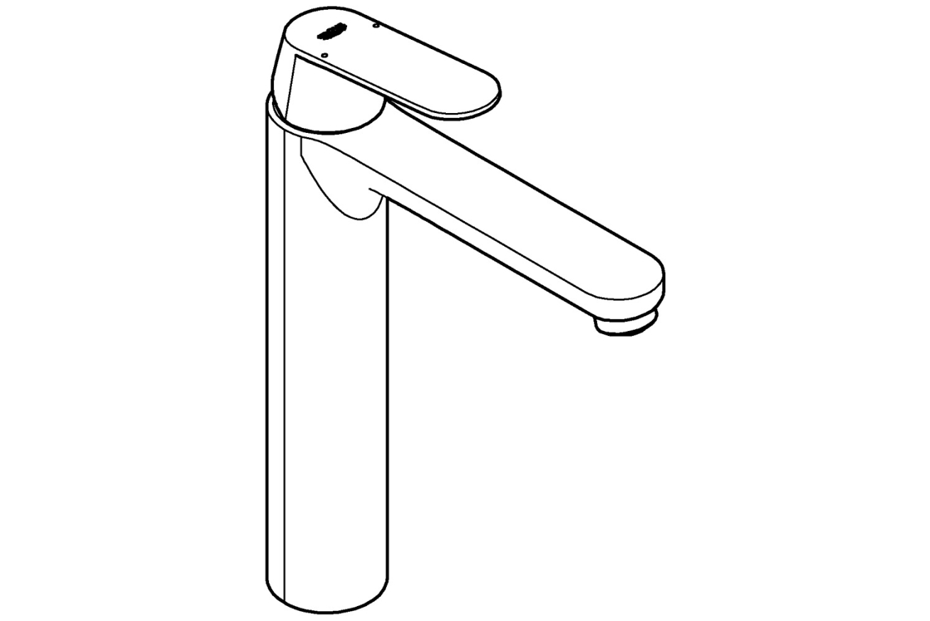Смеситель для раковины GROHE Eurosmart Cosmopolitan, XL-size, хром (23921000)