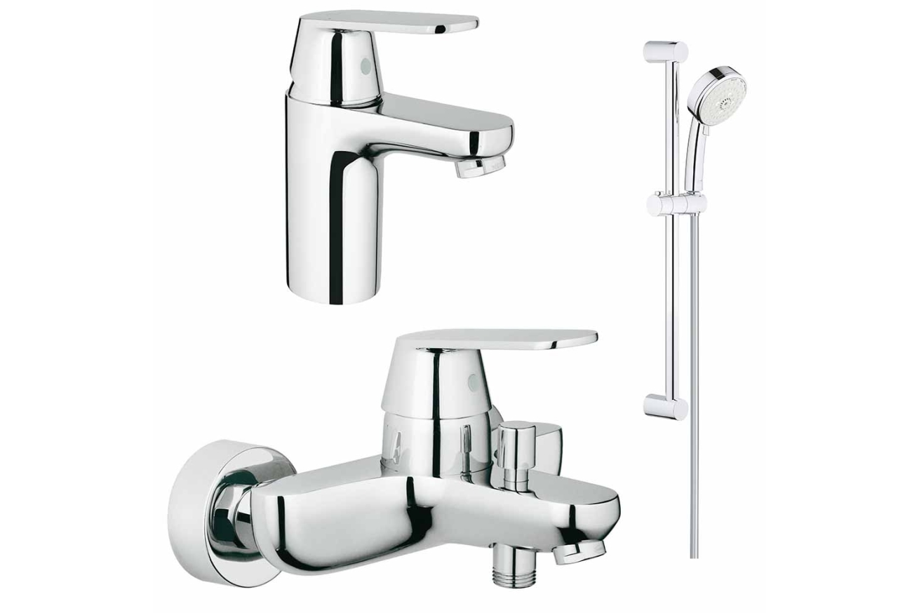 Готовый комплект для ванной комнаты GROHE Eurosmart Cosmopolitanс душевым гарнитуром (NB0002-2)