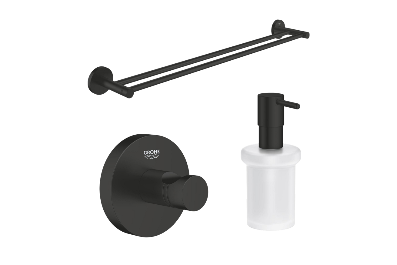 Набор аксессуаров GROHE Essentials, матовый черный (NA0001)