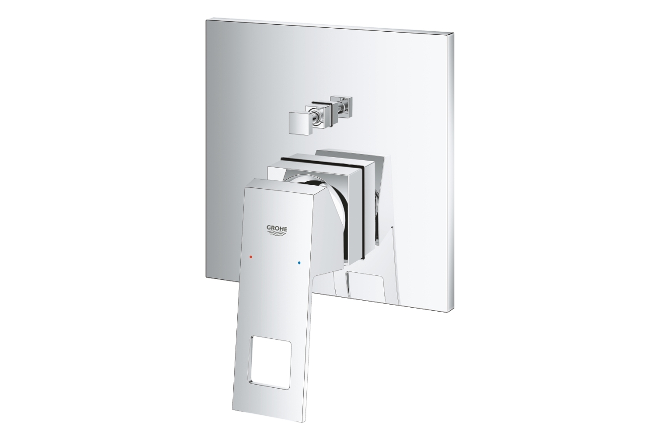 Внешняя часть смесителя для ванны GROHE Eurocube с переключателем на 2 положения, хром (24062000)