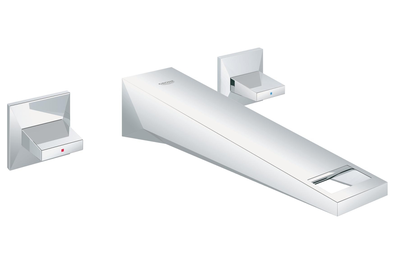 Внешняя часть смесителя для раковины GROHE Allure Brilliant на 3 отверстия, вынос 210 мм, хром (20348000)