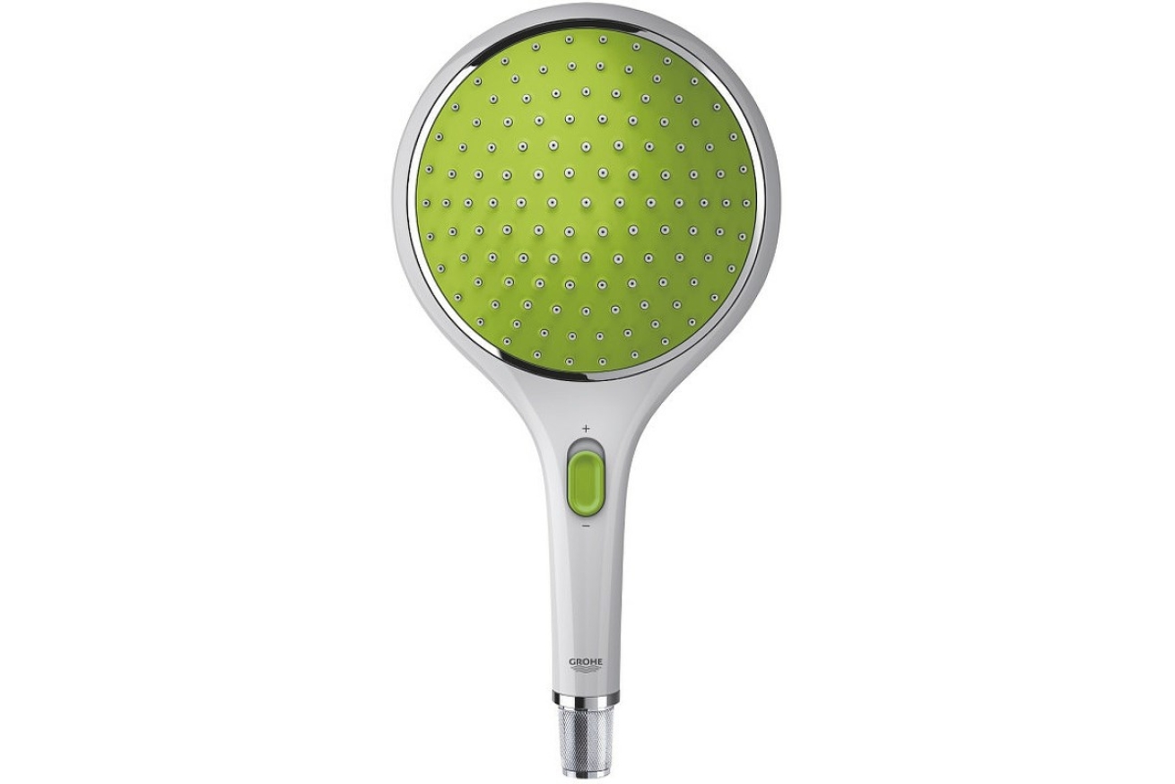 Ручной душ GROHE Rainshower Solo, 2 режима, белая луна/зеленый (27272LS0)