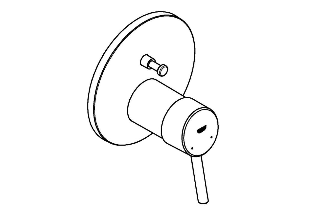 Внешняя часть смесителя для ванны GROHE Concetto, хром (24054001)