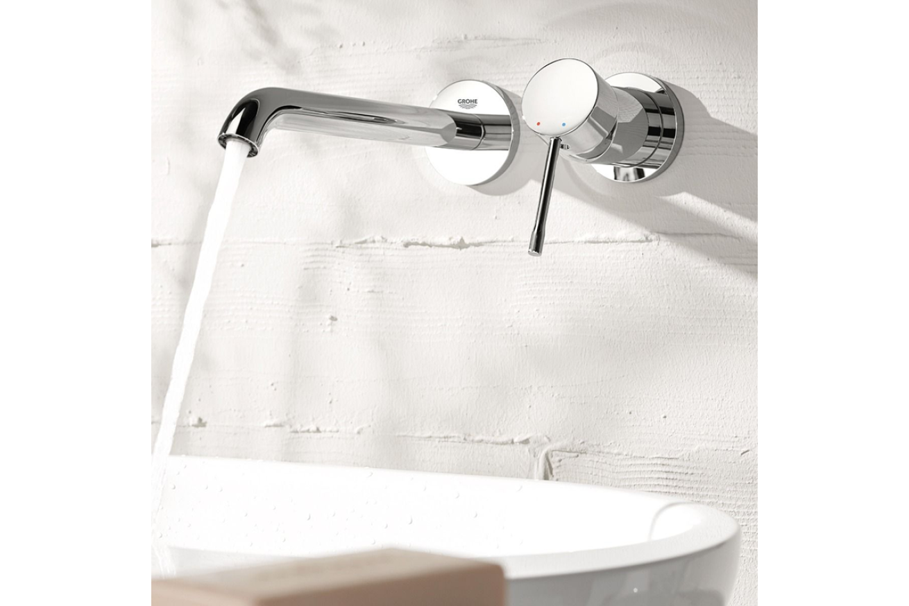Внешняя часть смесителя для раковины GROHE Essence скрытого монтажа, на 2 отверстия, M-Size, хром (29192001)